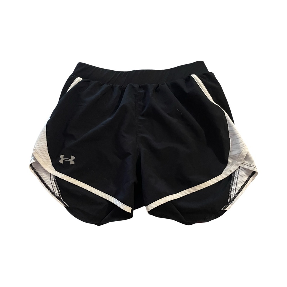 Under Armour Women's Black and White Athletic Shorts